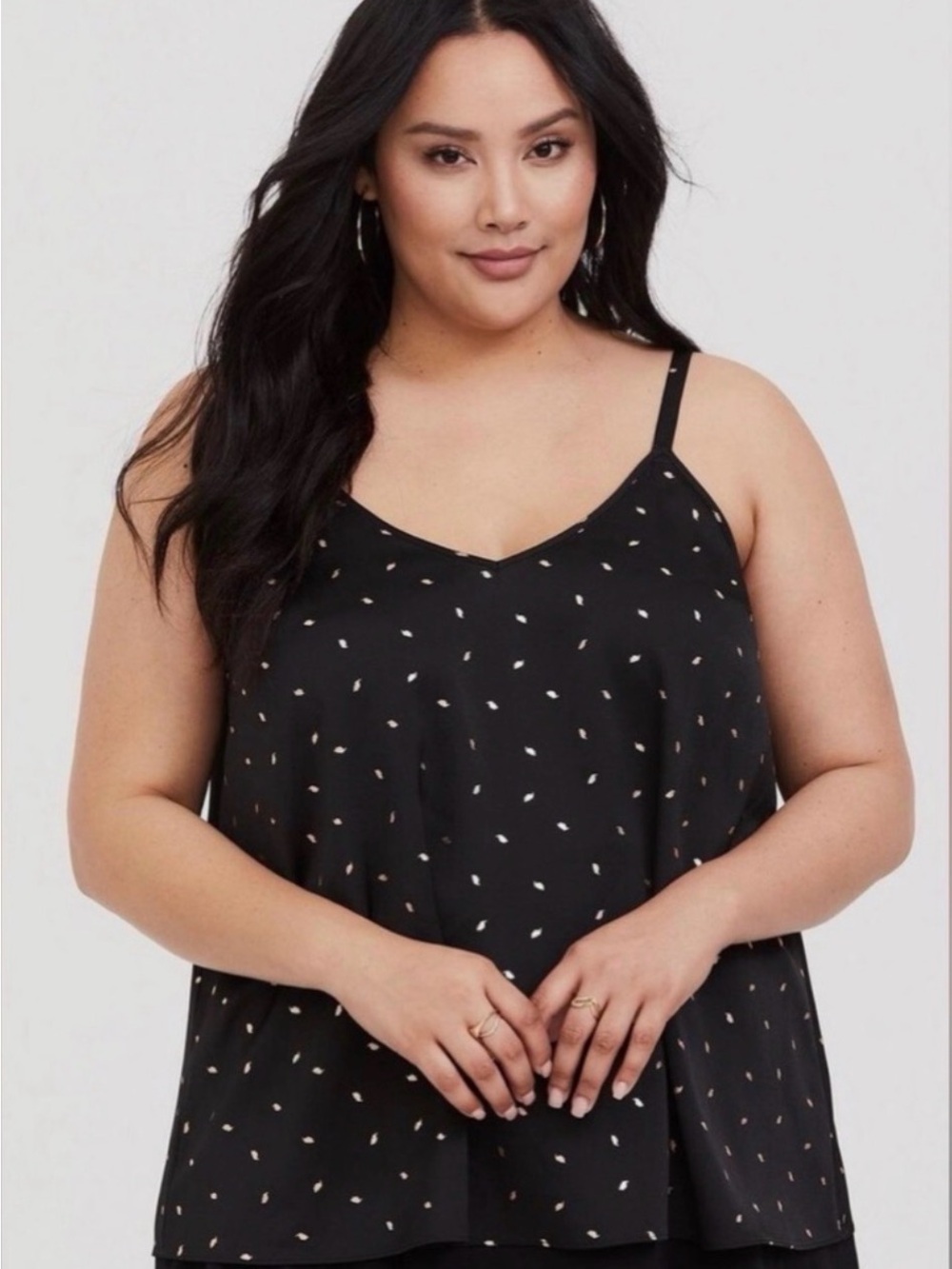 torrid Black Knit Top with Subtle Texture